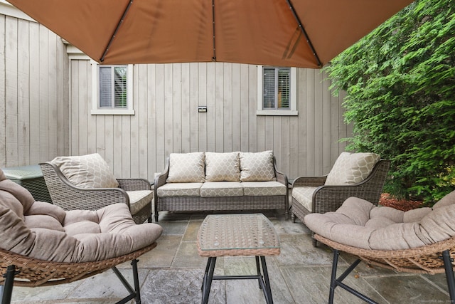 646 Onondaga Ln Unit B, Stratford, CT 06614 - view of patio / terrace featuring outdoor lounge area