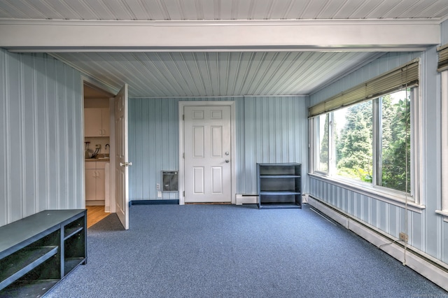 17 Farmstead Ln, West Hartford, CT 06117 - garage with a baseboard radiator and heating unit