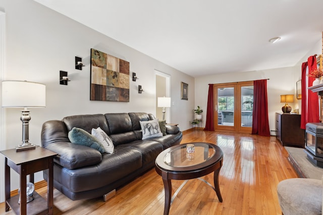 43 Debi Cir, Colchester, CT 06415 - living room featuring light wood-type flooring and baseboard heating