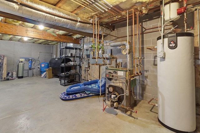 11 Delno Dr, Danbury, CT 06811 - unfinished below grade area featuring water heater, a water pressure tank, a heating unit, and oil tank