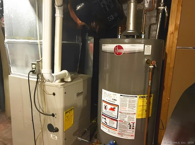 92 Curtiss St, Naugatuck, CT 06770 - utilities featuring water heater and heating unit