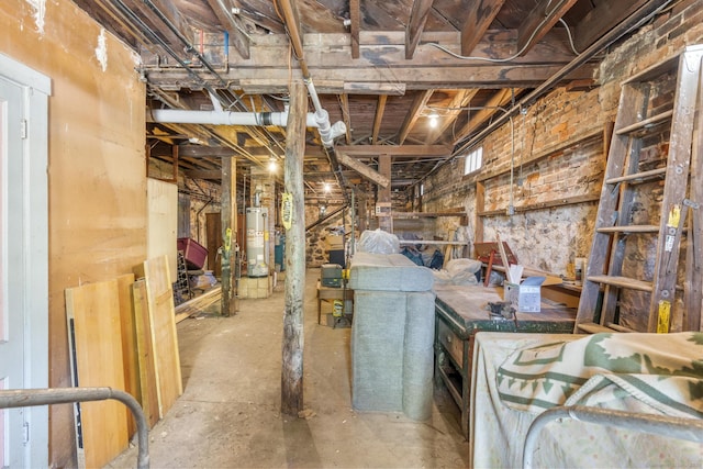480 W St, Bristol, CT 06010 - unfinished below grade area with gas water heater