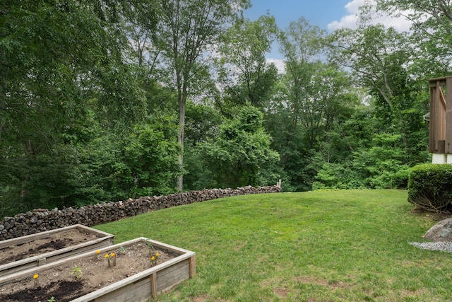 19 W Hills Rd, Essex, CT 06442 - view of grassy yard with a vegetable garden