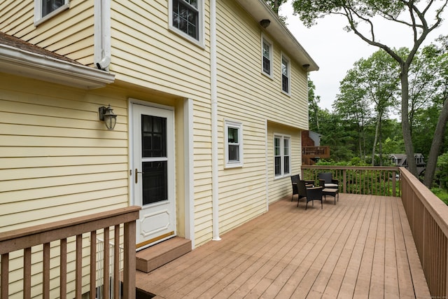 19 W Hills Rd, Essex, CT 06442 - view of wooden deck