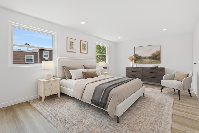 17 Avon Ln, Stamford, CT 06907 - bedroom featuring light wood finished floors, recessed lighting, and baseboards