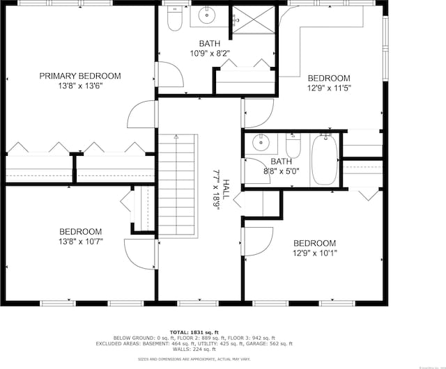 47 Davis Rd, Mansfield, CT 06268 - view of property floor plan