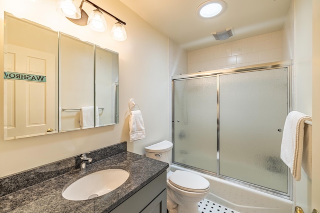 47 Davis Rd, Mansfield, CT 06268 - full bathroom featuring vanity and bath / shower combo with glass door