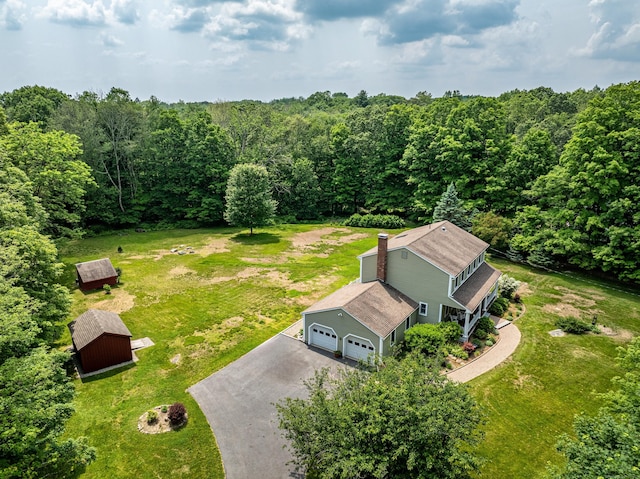 47 Davis Rd, Mansfield, CT 06268 - view of subject property with a forest