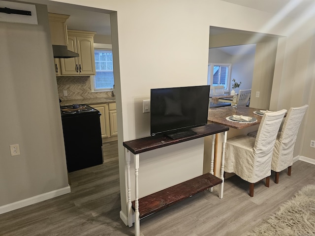 262 Meyer Rd, Torrington, CT 06790 - dining space with dark wood-type flooring and baseboards