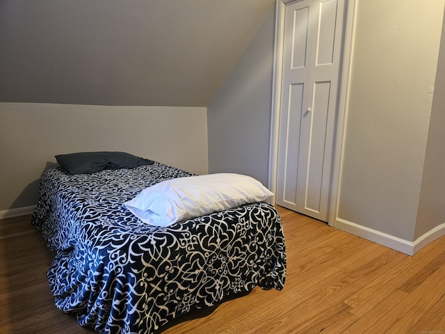 262 Meyer Rd, Torrington, CT 06790 - bedroom with wood finished floors and lofted ceiling