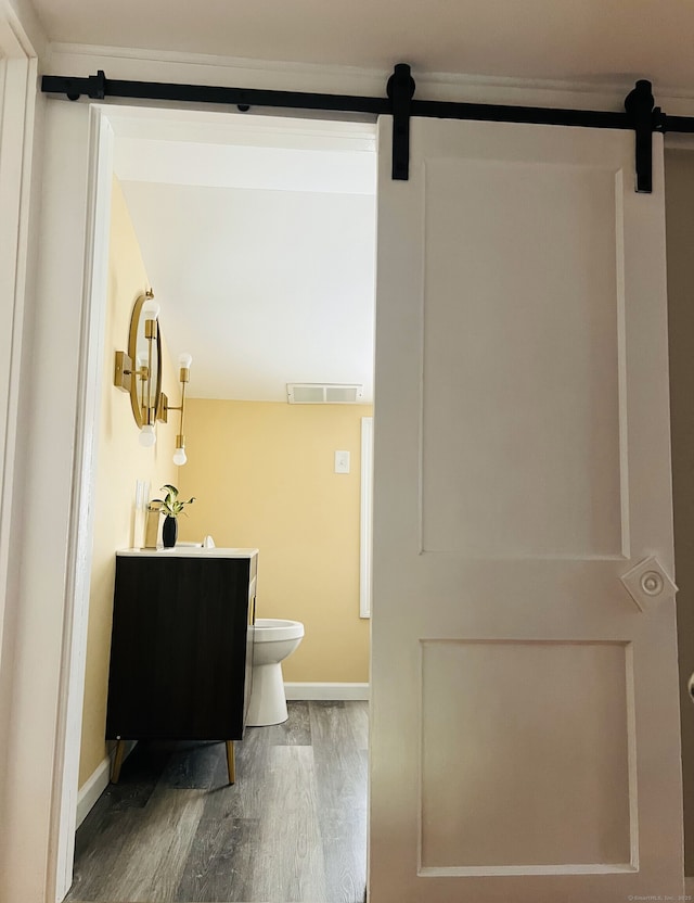 262 Meyer Rd, Torrington, CT 06790 - bathroom featuring vanity and wood finished floors