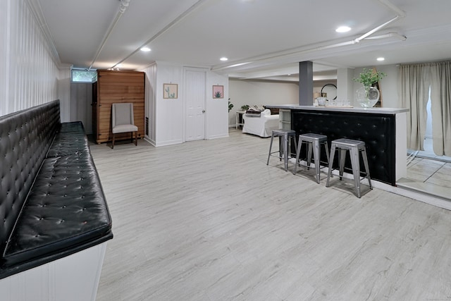 29 Bayberry Rd, Fairfield, CT 06825 - living area featuring light wood-style floors and recessed lighting