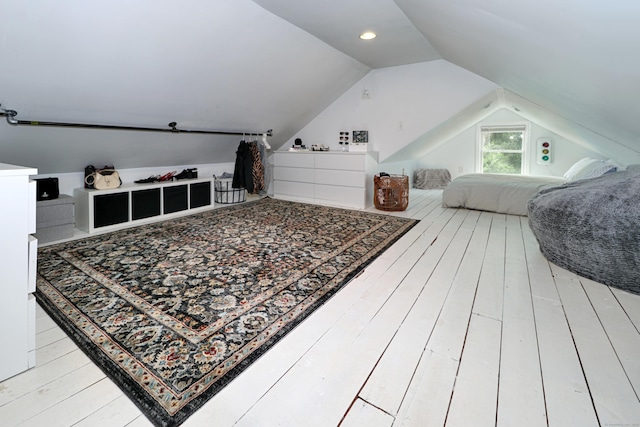 29 Bayberry Rd, Fairfield, CT 06825 - bedroom with vaulted ceiling and hardwood / wood-style floors