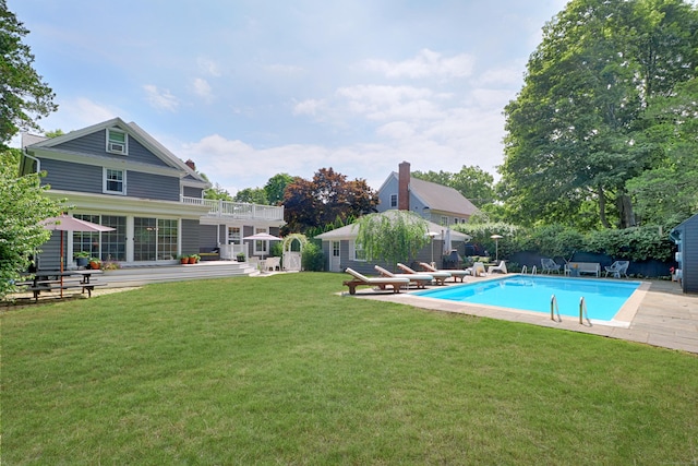 29 Bayberry Rd, Fairfield, CT 06825 - outdoor pool with a patio and a yard