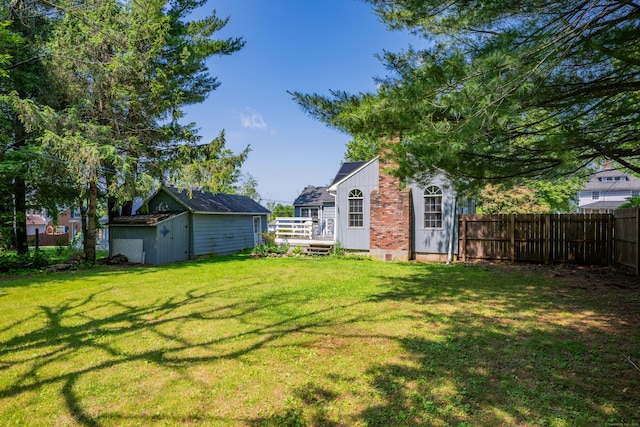 824 Torringford W St, Torrington, CT 06790 - view of yard featuring a shed and a deck
