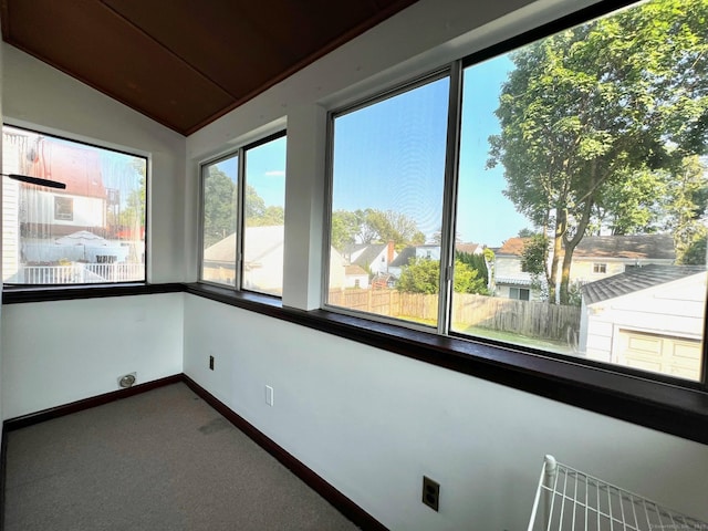 17 Rock Spring Rd, Stamford, CT 06906 - unfurnished sunroom with vaulted ceiling