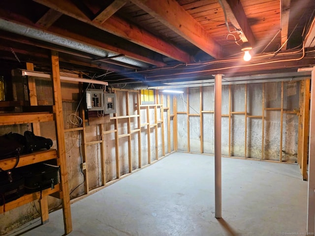 149 Branford St, Manchester, CT 06040 - unfinished basement with electric panel