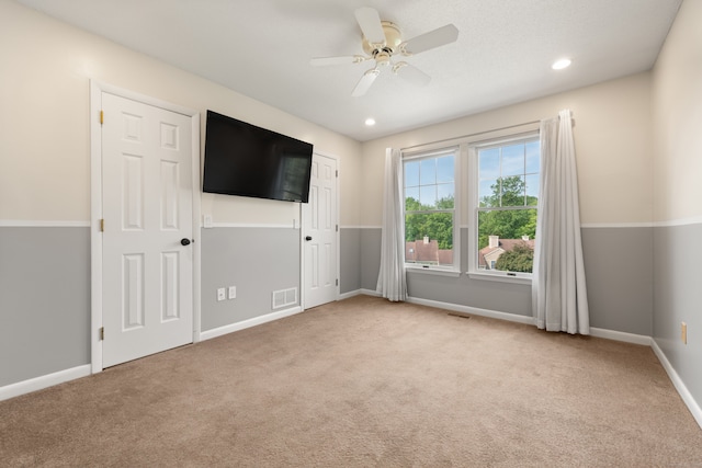 75 Brittania Rd Unit 75, Danbury, CT 06811 - unfurnished bedroom featuring carpet flooring, baseboards, a ceiling fan, and recessed lighting