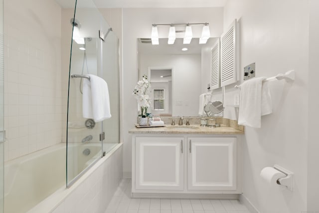 75 Brittania Rd Unit 75, Danbury, CT 06811 - full bathroom with tile patterned flooring, tiled shower / bath, and vanity