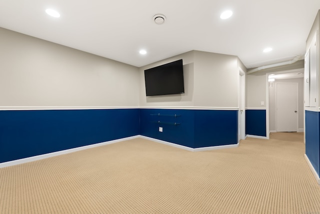 75 Brittania Rd Unit 75, Danbury, CT 06811 - basement with carpet floors, baseboards, and recessed lighting