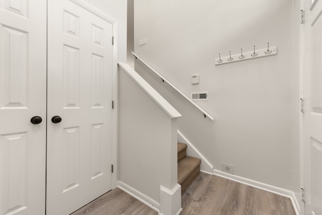 75 Brittania Rd Unit 75, Danbury, CT 06811 - stairway featuring wood finished floors and baseboards