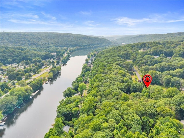 2 Round Hill Rd, Shelton, CT 06484 - drone / aerial view of a nearby body of water and a forest
