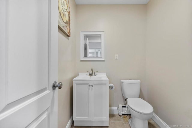 2 Round Hill Rd, Shelton, CT 06484 - bathroom with vanity, a baseboard radiator, and tile patterned floors
