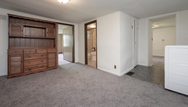 126 Christain Hill Rd, Dover, NY 12522 - unfurnished bedroom featuring washer / clothes dryer, carpet, and ensuite bath
