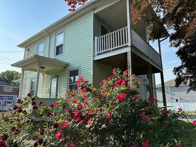 189 N Main St, Griswold, CT 06351 - view of property exterior with a balcony