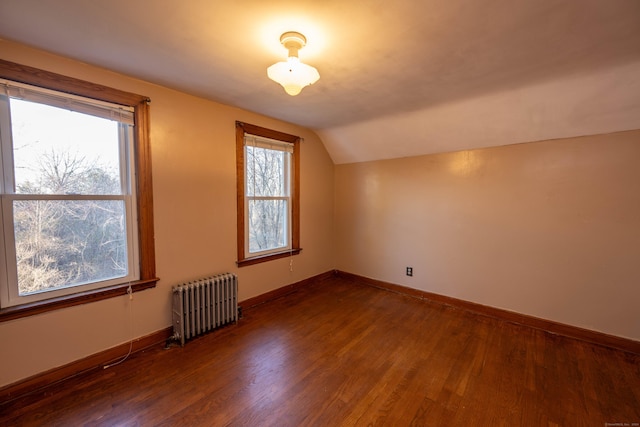 65 Spring St, Middlefield, CT 06481 - additional living space featuring radiator, lofted ceiling, wood finished floors, and baseboards