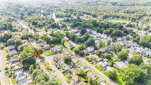 59 Colony St, Bristol, CT 06010 - aerial view of property and surrounding area with nearby suburban area