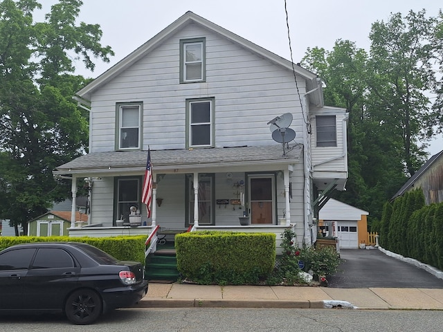 87 Hayden St, Windham, CT 06226 - traditional style home with covered porch and an outdoor structure