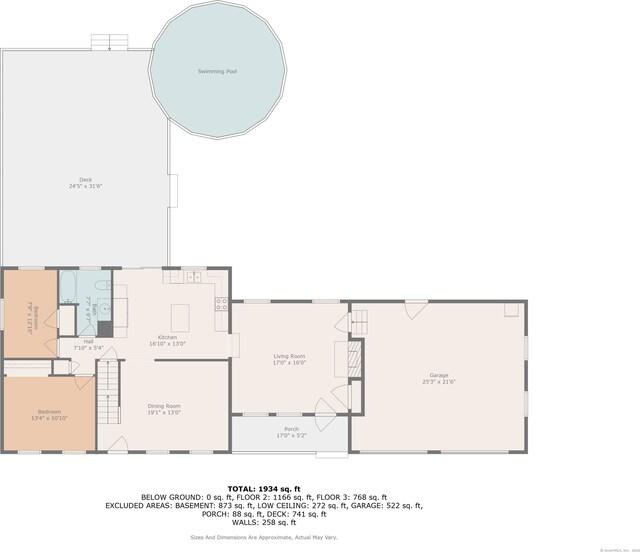 23 Lewis Rd, Preston, CT 06365 - floor plan / room layout