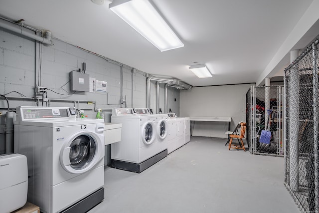 17 Fordyce Ct Apt 13, New Milford, CT 06776 - community laundry featuring washing machine and clothes dryer