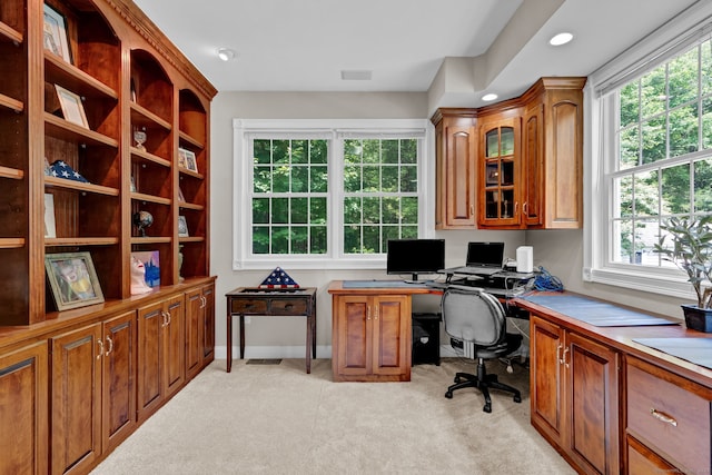 18 Cedar Spring Rd, Burlington, CT 06013 - office space featuring light carpet, recessed lighting, and baseboards
