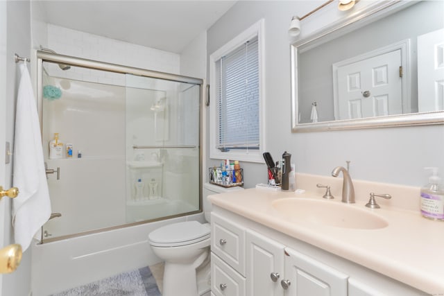 21 Hubbard Rd Apt 1, Wilton, CT 06897 - bathroom with vanity and bath / shower combo with glass door