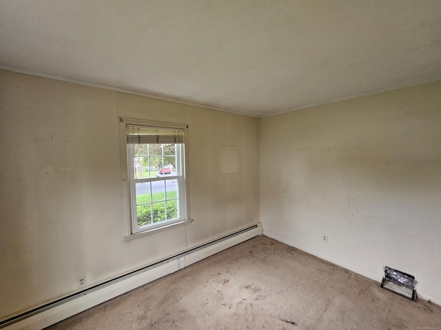 157 Garfield Rd, Bristol, CT 06010 - carpeted empty room with a baseboard radiator and baseboards