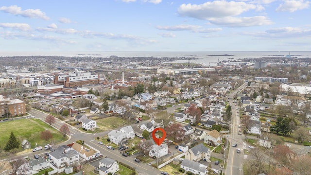 72 Maple St, Norwalk, CT 06850 - aerial view of property's location with nearby urban area