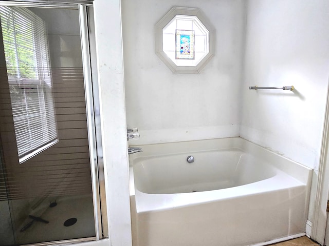 65 Ruby Ln, Stratford, CT 06614 - full bath with a garden tub and a stall shower
