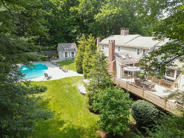 171 Still Rd, West Hartford, CT 06117 - aerial view of property and surrounding area with a pool area
