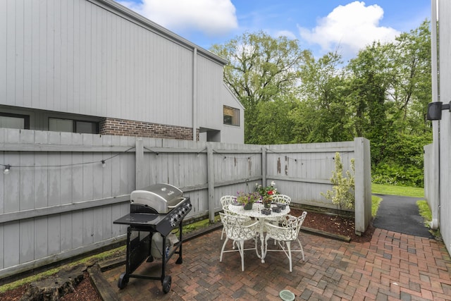 1 Vine Ln Unit 1, Ridgefield, CT 06877 - fenced backyard featuring a patio area and area for grilling