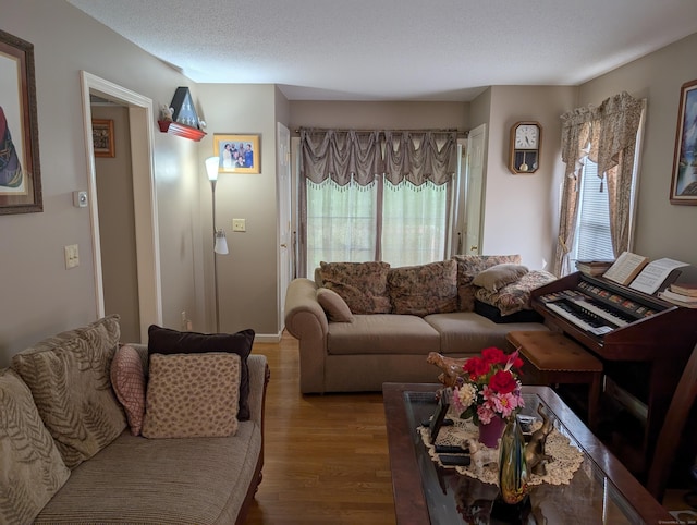 190 Sunnydale Ave, Bristol, CT 06010 - living room with wood finished floors and a textured ceiling