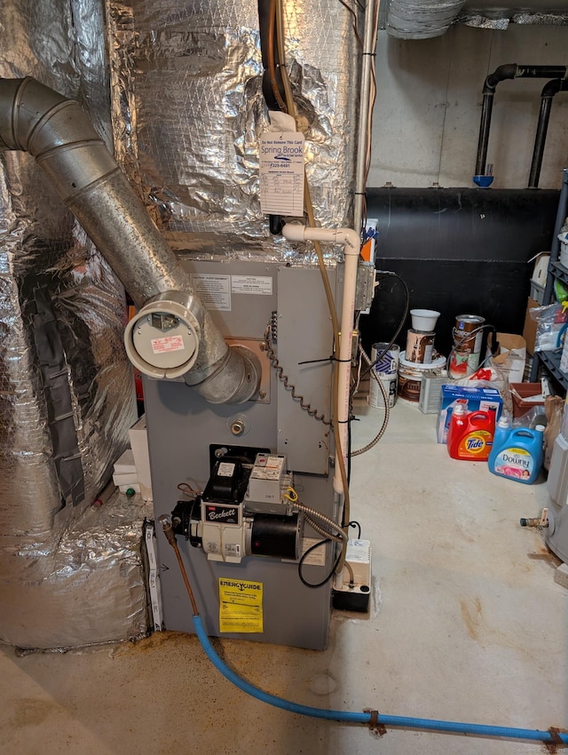 190 Sunnydale Ave, Bristol, CT 06010 - utility room featuring heating unit