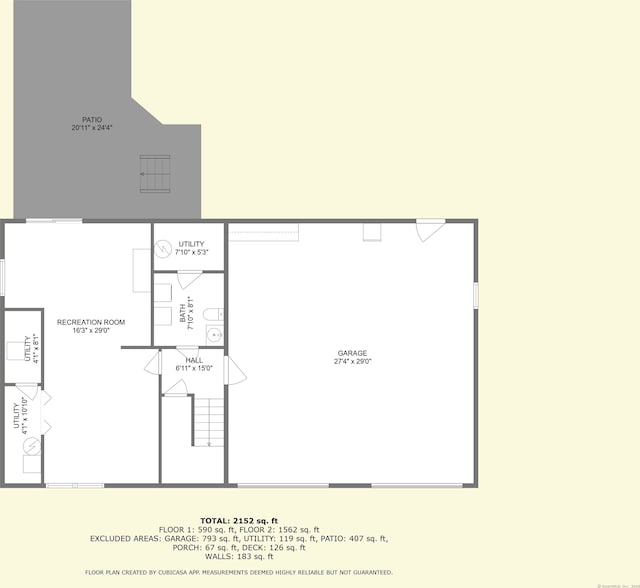 43 Old Young St, East Hampton, CT 06424 - view of floor plan / room layout