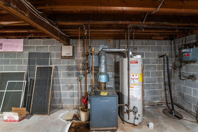 120 Pulaski Hwy, Ansonia, CT 06401 - utilities with gas water heater and a heating unit