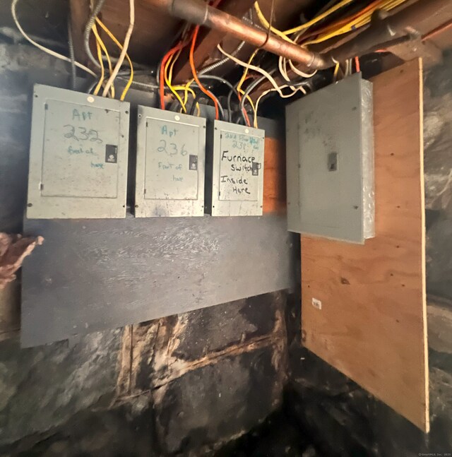 238 E Main St, Torrington, CT 06790 - utility room featuring electric panel