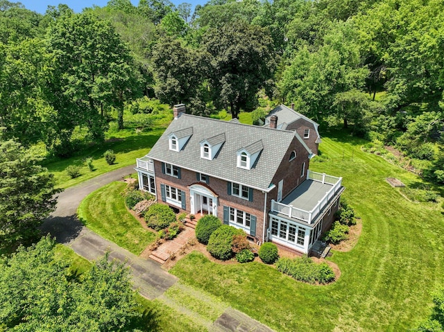 2200 Ridge Rd, North Haven, CT 06473 - aerial view of property and surrounding area with a forest