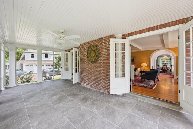 2200 Ridge Rd, North Haven, CT 06473 - view of patio featuring ceiling fan