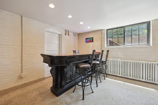 2200 Ridge Rd, North Haven, CT 06473 - indoor dry bar with brick wall and recessed lighting