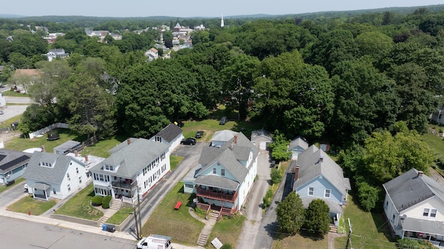 36 Carter St, Killingly, CT 06239 - aerial view of residential area with a forest